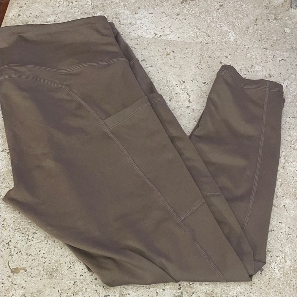 Zella Light Chocolate Brown Leggings